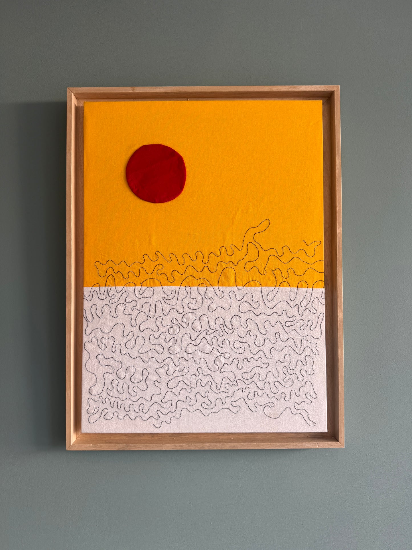 Red Sun Over the Sea