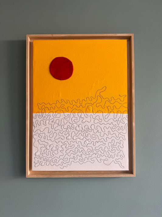 Red Sun Over the Sea